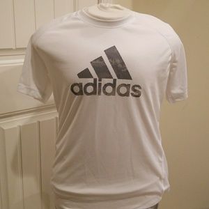 White Large Adidas Climalite shirt